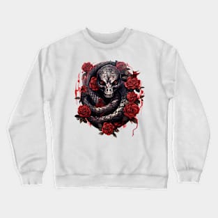 Gothic Rose Snake Crewneck Sweatshirt